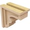Ekena Millwork 4"W x 8"D x 8"H Classic Highland Rough Cedar Woodgrain TimberThane Corbel, Primed Tan CORUR04X08X08HLDRCPR - alternate 5